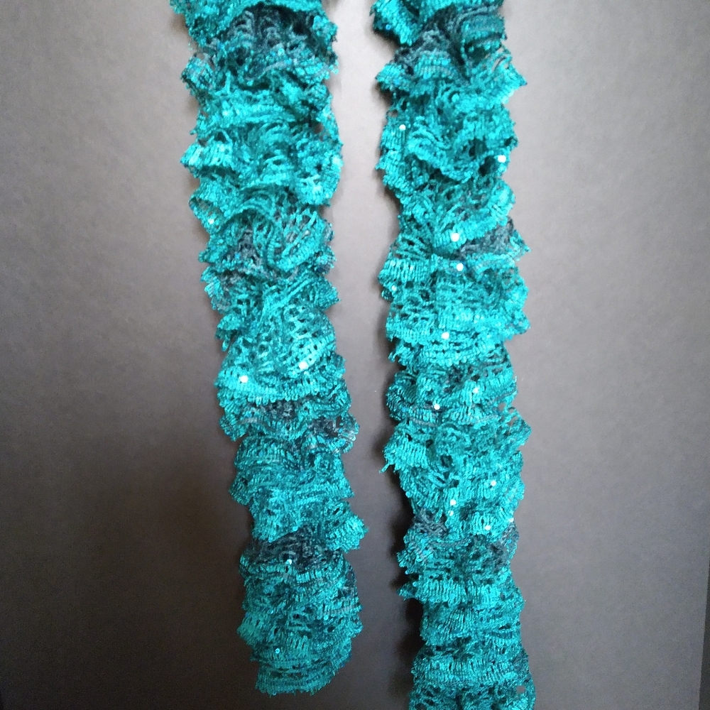 Handmade lacy scarf